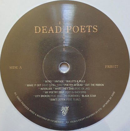 Eto (8) & Futurewave (2) : Dead Poets (LP, Album, Ltd, Sil)