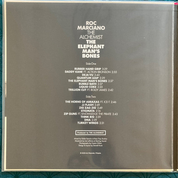 Roc Marciano & Alchemist : The Elephant Man's Bones (LP, Album, Ltd)