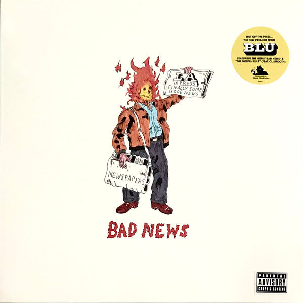 Blu (2) & Real Bad Man : Bad News (LP, Album, Sil + 7" + Ltd)