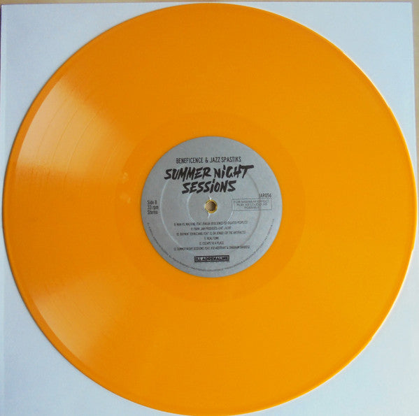 Beneficence &  Jazz Spastiks : Summer Night Sessions (LP, Album, Ltd, Yel)