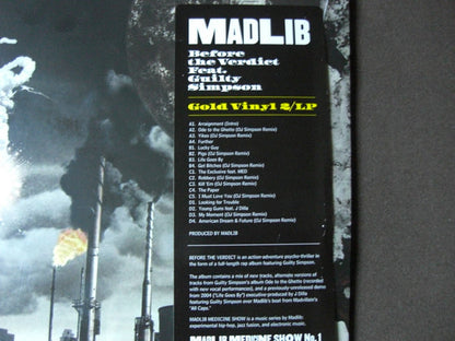 Madlib Feat. Guilty Simpson : Before The Verdict (2xLP, Album, RSD, Ltd, RE, Gol)