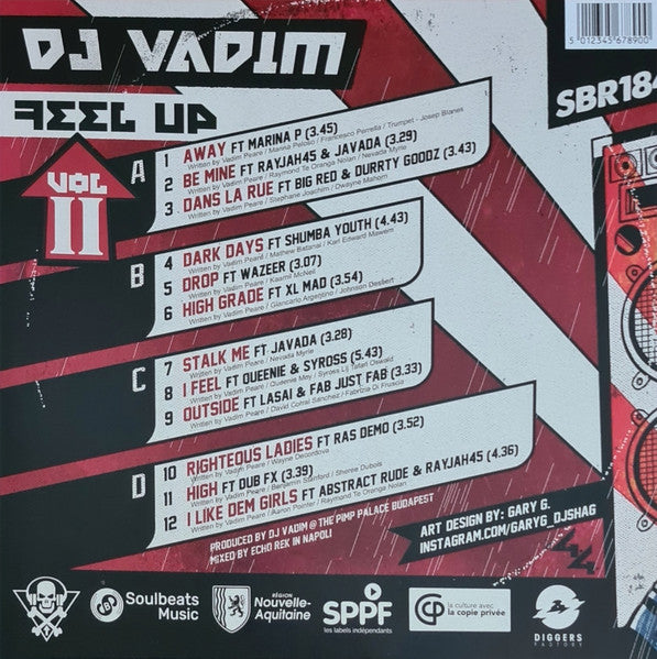 DJ Vadim : Feel Up Vol II (2xLP, Album, Gat)