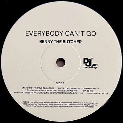 Benny The Butcher : Everybody Can't Go (LP, Album)