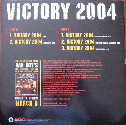 Notorious B.I.G., P. Diddy, Busta Rhymes, 50 Cent & Lloyd Banks : Victory 2004 (12", Promo)
