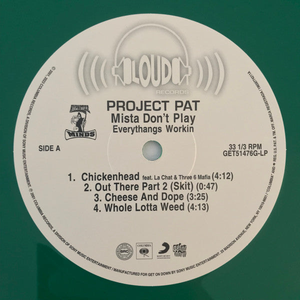 Project Pat : Mista Don't Play (Everythangs Workin) (2xLP, Album, RE, For)