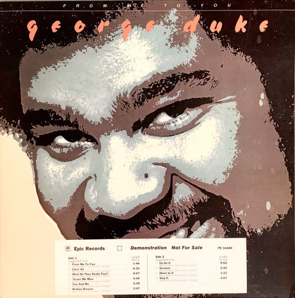 George Duke : From Me To You (LP, Album, Promo, Pit)