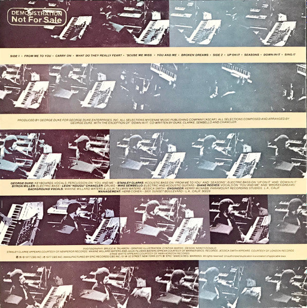 George Duke : From Me To You (LP, Album, Promo, Pit)