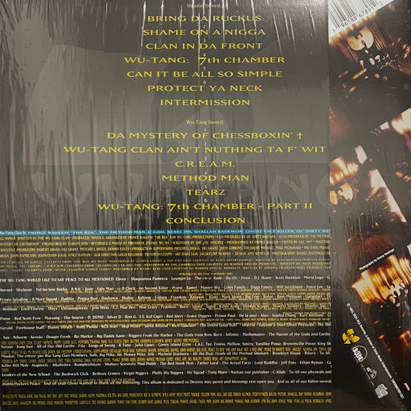Wu-Tang Clan : Enter The Wu-Tang (36 Chambers) (LP, Album, Ltd, Cle)