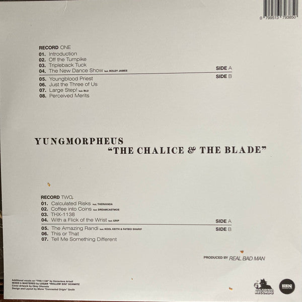YUNGMORPHEUS & Real Bad Man : The Chalice & The Blade (2xLP, Oli + 7" + Ltd)
