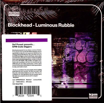 Blockhead : Luminous Rubble (LP, Ltd, HHV)