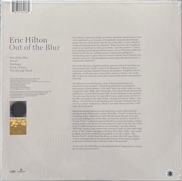 Eric Hilton : Out Of The Blur (LP, Ltd, Blu)