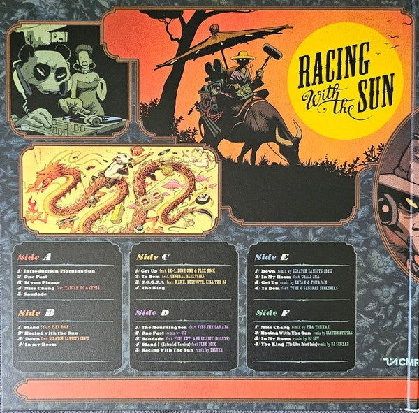 Chinese Man : Racing With The Sun / Remix With The Sun (3xLP, Album, Ltd, RE, Yel)
