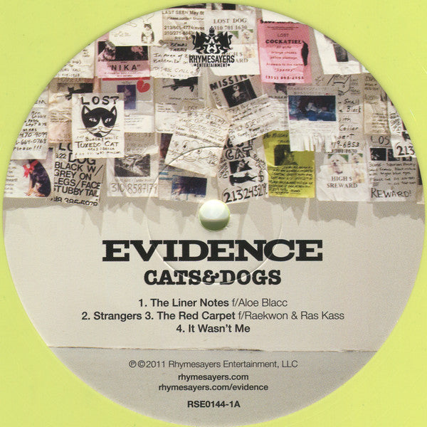 Evidence (2) : Cats & Dogs (LP, Yel + LP, Pin + Album, Ltd, RP)