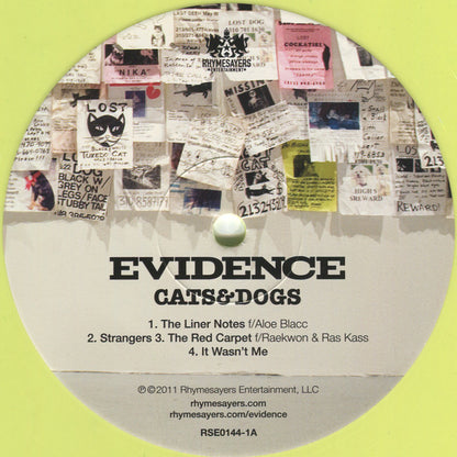 Evidence (2) : Cats & Dogs (LP, Yel + LP, Pin + Album, Ltd, RP)