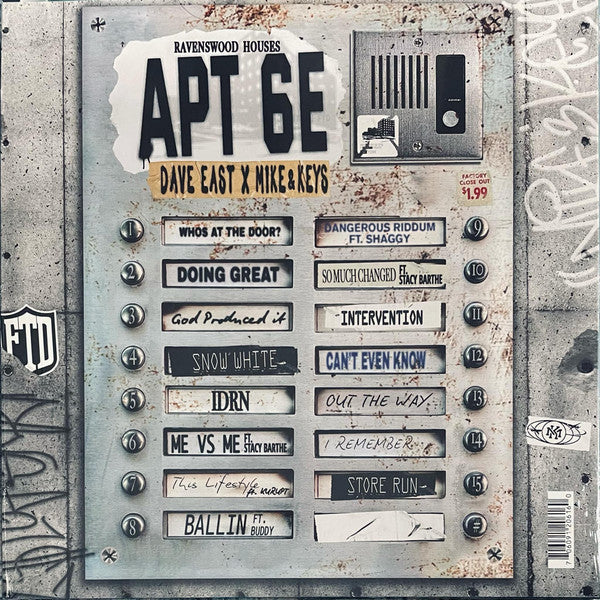 Dave East, Mike & Keys : APT 6E (LP, Album, Ltd, Num, Cle)
