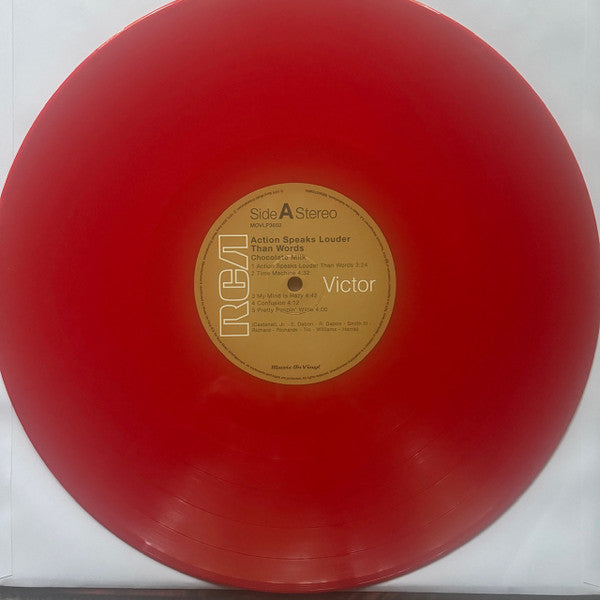 Chocolate Milk (2) : Action Speaks Louder Than Words (LP, Album, Ltd, RE, Red)