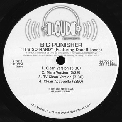 Big Punisher : It's So Hard (12")