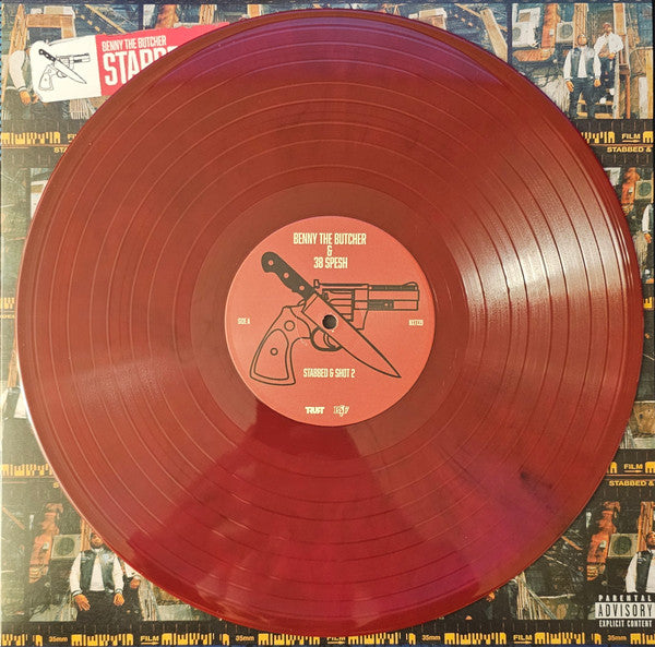 Benny The Butcher & 38 Spesh : Stabbed & Shot 2 (LP, Album, Ltd, Num, Red)