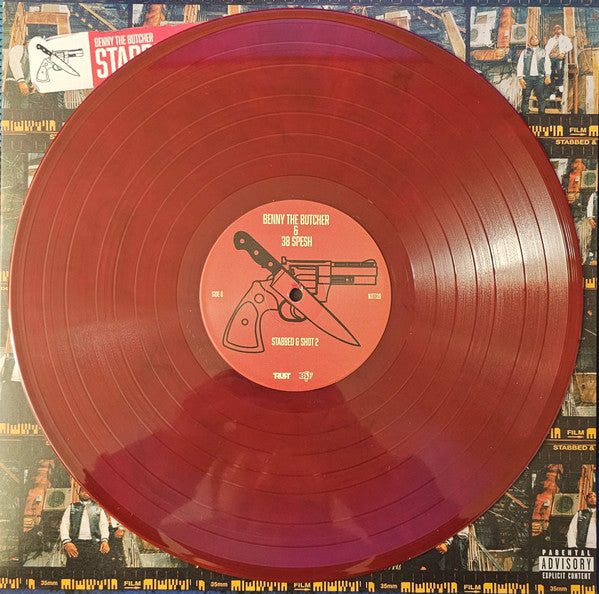 Benny The Butcher & 38 Spesh : Stabbed & Shot 2 (LP, Album, Ltd, Num, Red)