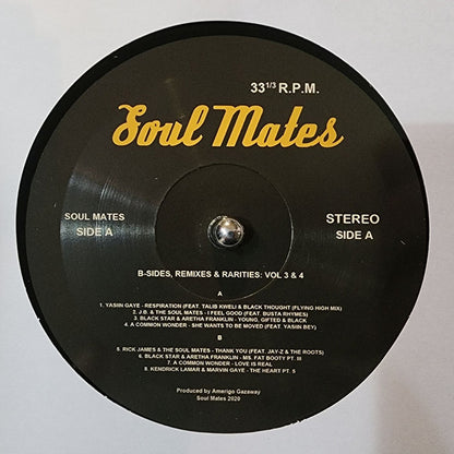 Amerigo Gazaway : Soul Mates : B-Sides, Remixes, Rarities: Vol. 3 & 4 (2xLP, Album)