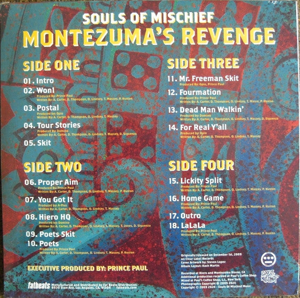 Souls Of Mischief : Montezuma's Revenge (2xLP, Album, 15t)