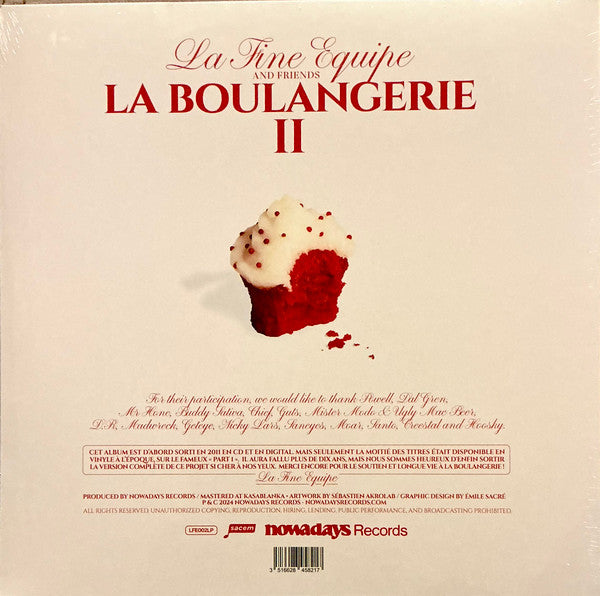 La Fine Equipe : La boulangerie 2. Part 1 et 2  (LP, Album, RE, Red)