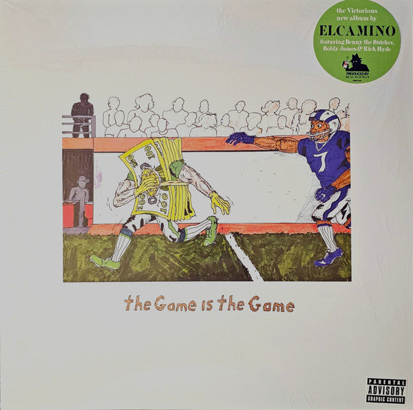Elcamino (2) & Real Bad Man : The Game Is The Game (LP, Album, Ora + 7",  Fl + Ltd)