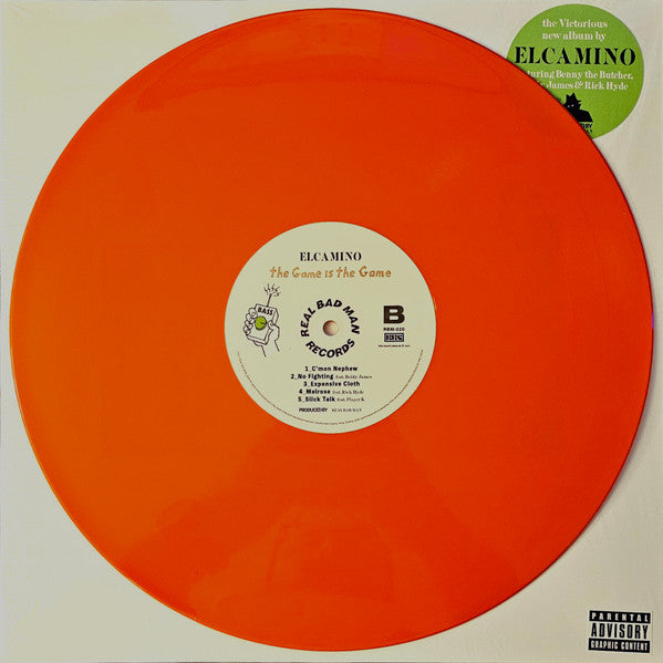 Elcamino (2) & Real Bad Man : The Game Is The Game (LP, Album, Ora + 7",  Fl + Ltd)