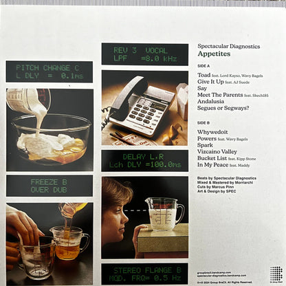 Spectacular Diagnostics : Appetites (LP, Album)