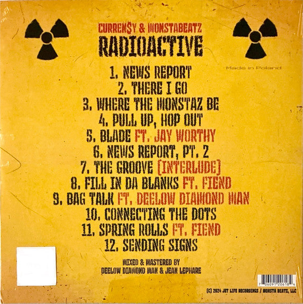 Curren$y & Monsta Beatz : Radioactive (LP, Album)
