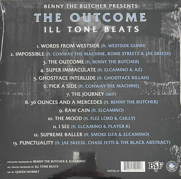 Benny The Butcher Presents: ILL Tone Beats : The Outcome (LP, Ltd, Num, Blu)