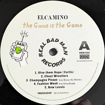 Elcamino (2) & Real Bad Man : The Game Is The Game (LP, Album, Ltd)