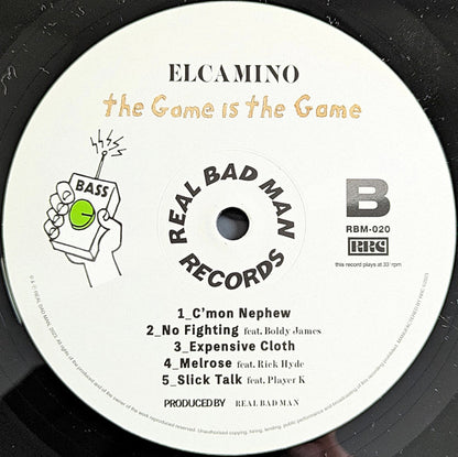 Elcamino (2) & Real Bad Man : The Game Is The Game (LP, Album, Ltd)