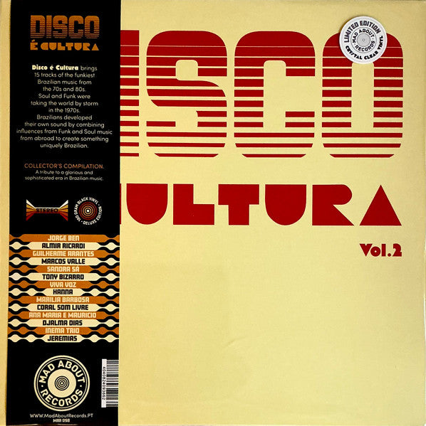 Various : Disco É Cultura (Vol. 2) (LP, Comp, Dlx, Ltd, RM, Cry)