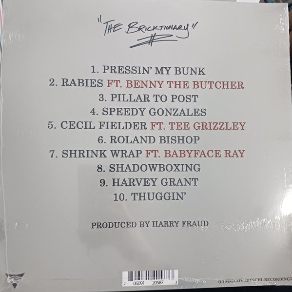Boldy James & Harry Fraud : The Bricktionary (LP, Album, RE)