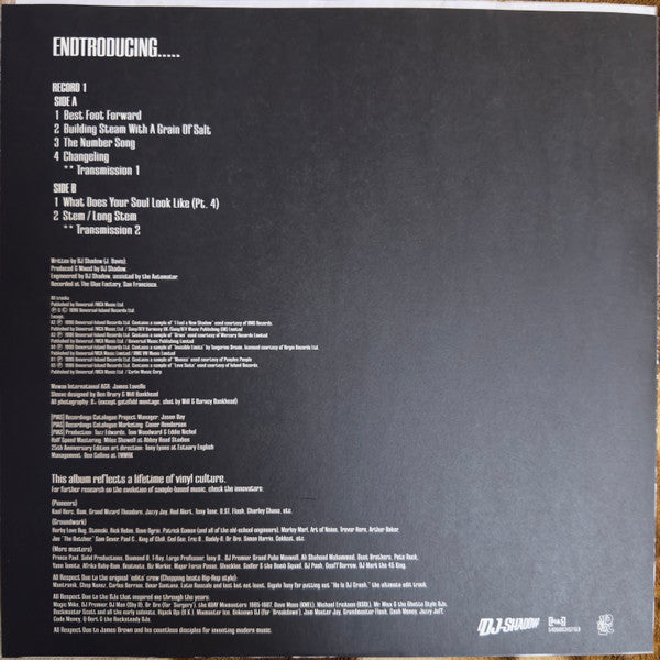 DJ Shadow : Endtroducing..... (2xLP, Album, RE, RM, RP, Abb)