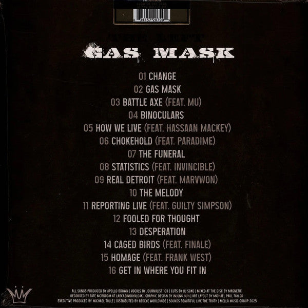 The Left : Gas Mask (LP, Album, Ltd, RE, Glo)