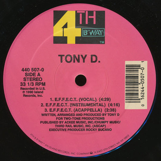 Tony D : E.F.F.E.C.T. (12")