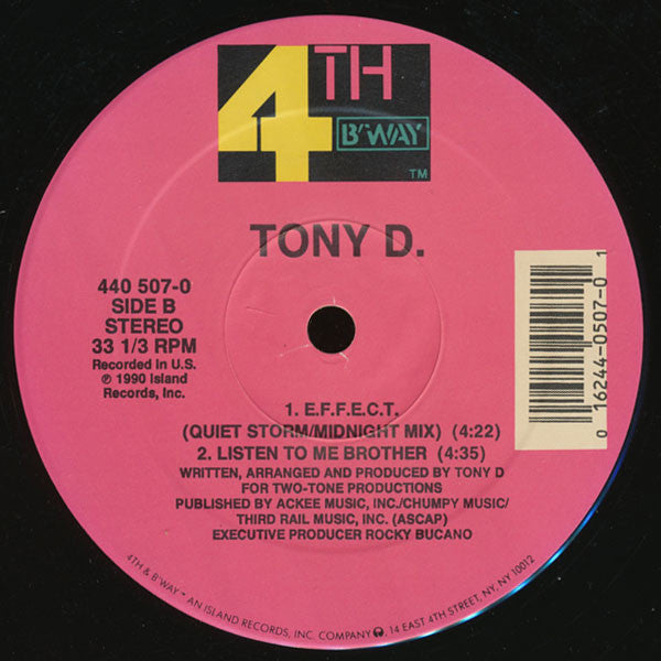 Tony D : E.F.F.E.C.T. (12")