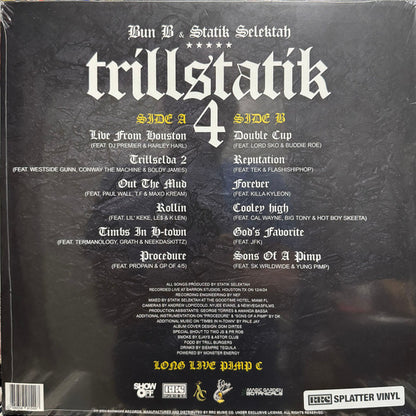Bun B & Statik Selektah : Trillstatik 4 (LP, Spl)