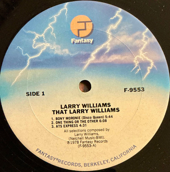Larry Williams (3) : That Larry Williams (LP, Album, Ter)