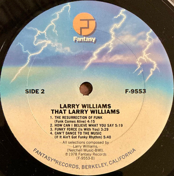 Larry Williams (3) : That Larry Williams (LP, Album, Ter)