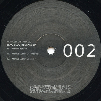 Raffaele Attanasio : Blac Bloc Remixes EP (12", EP)
