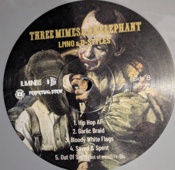 LMNO (2), D-Styles : Three Mimes & An Elephant (LP, Ltd, Ele)