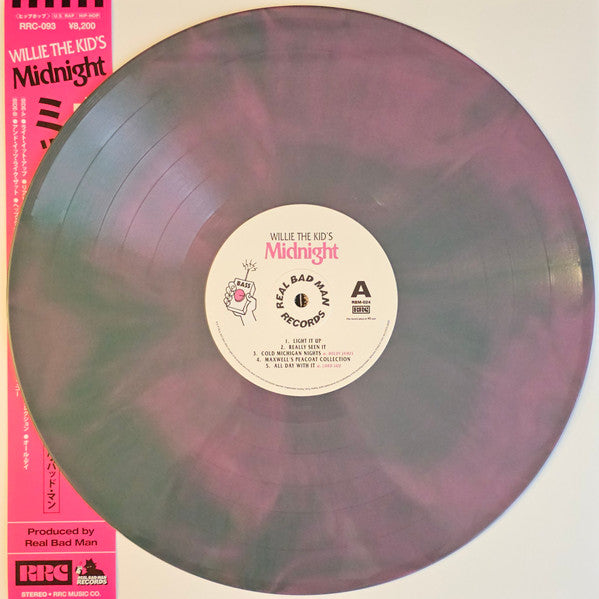 Willie The Kid : Midnight (LP, Gre + 7", S/Sided, Pin)