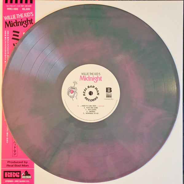 Willie The Kid : Midnight (LP, Gre + 7", S/Sided, Pin)