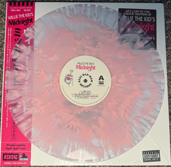 Willie The Kid : Midnight (LP, Pin + 7", S/Sided, Bla)