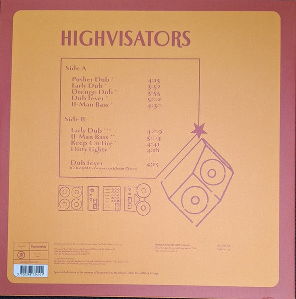 Highvisators = High Tone Meets Improvisators Dub : Highvisators (12", Ora)