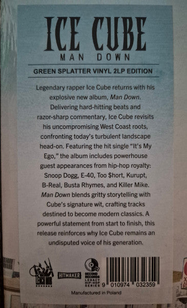 Ice Cube : Man Down (2xLP, Dlx, Ltd, Num, Gre)