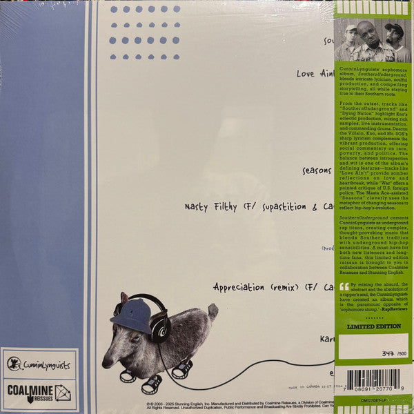 CunninLynguists : Southernunderground (2xLP, Album, Ltd, Num, Sou)